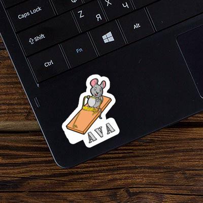 Fitness-Maus Sticker Ava Notebook Image