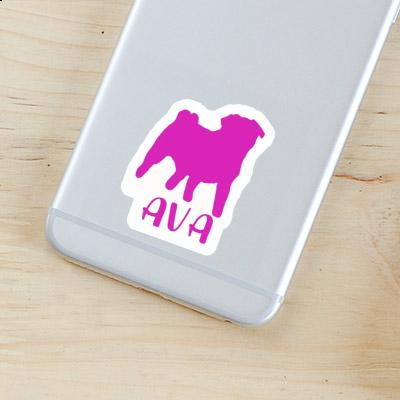 Mops Aufkleber Ava Notebook Image