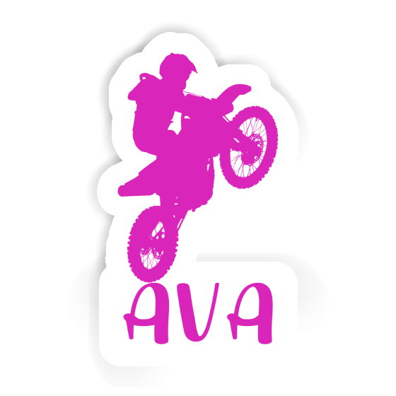 Autocollant Motocrossiste Ava Laptop Image