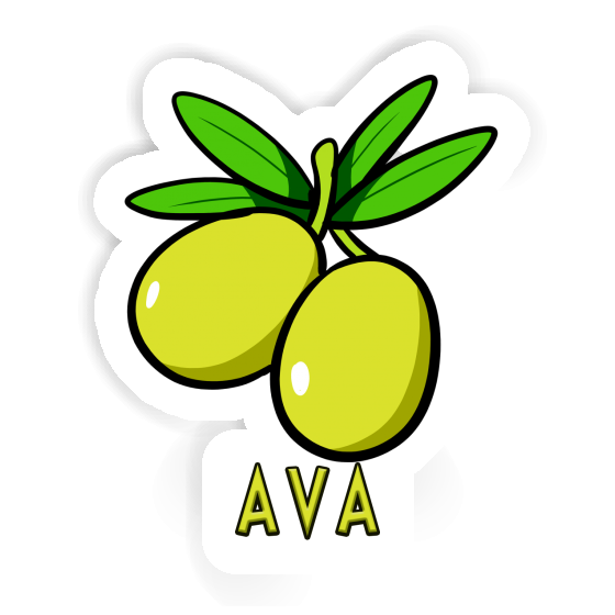 Olive Autocollant Ava Laptop Image