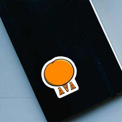 Autocollant Ava Orange Gift package Image
