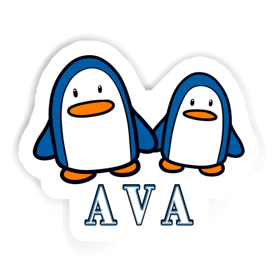 Aufkleber Pinguin Ava Notebook Image