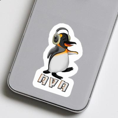Pingouin musicien Autocollant Ava Notebook Image