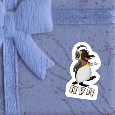 Pingouin musicien Autocollant Ava Image