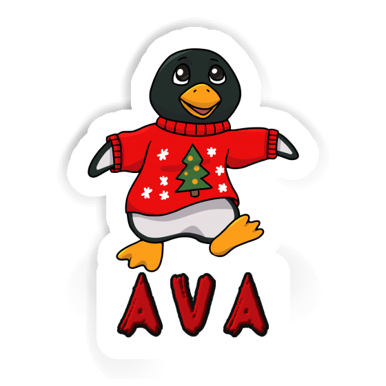Ava Autocollant Pingouin de Noël Image