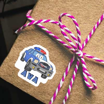 Ava Sticker Polizeiauto Notebook Ava Sticker Polizeiauto Gift package Image