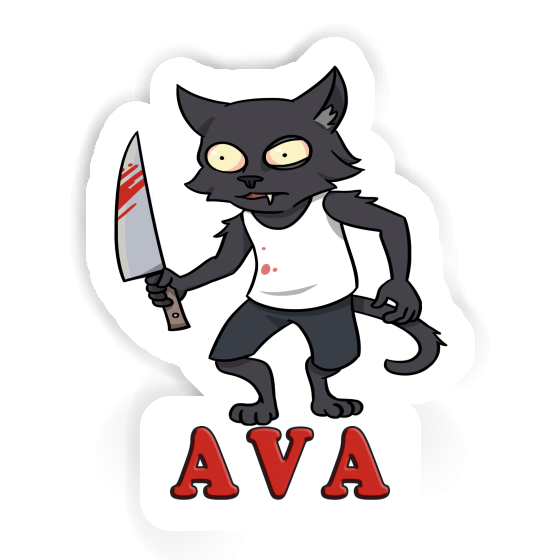 Ava Sticker Psycho-Katze Notebook Ava Sticker Psycho-Katze Notebook Image