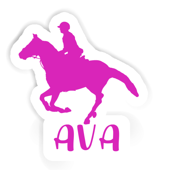 Autocollant Cavalière Ava Notebook Image