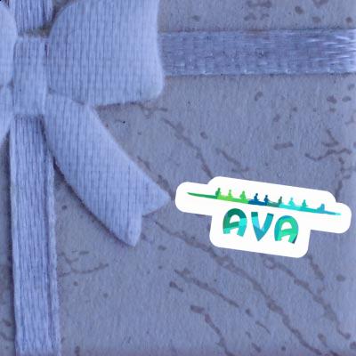 Rowboat Sticker Ava Notebook Image