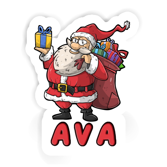 Ava Autocollant Père Noël Gift package Image