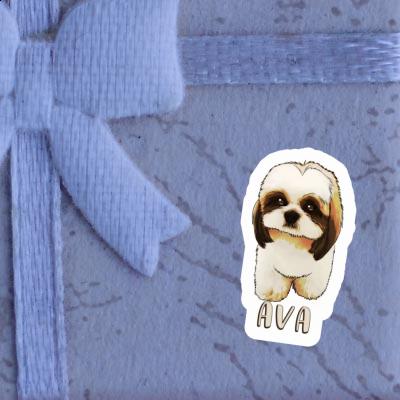 Ava Sticker Shih Tzu Laptop Image