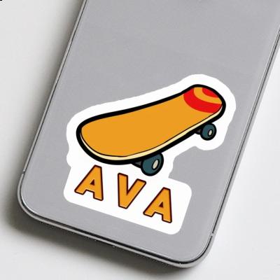 Ava Autocollant Skateboard Laptop Image