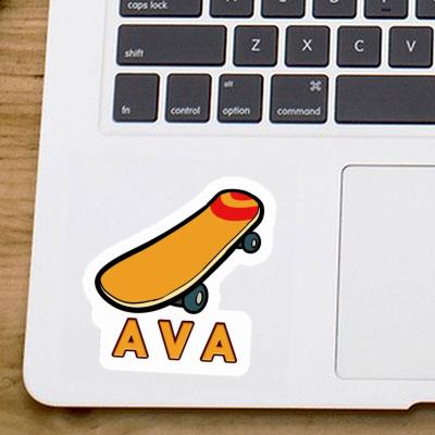 Aufkleber Skateboard Ava Laptop Image