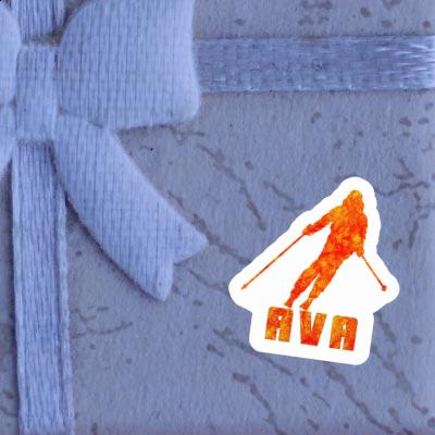 Autocollant Ava Skieuse Notebook Image