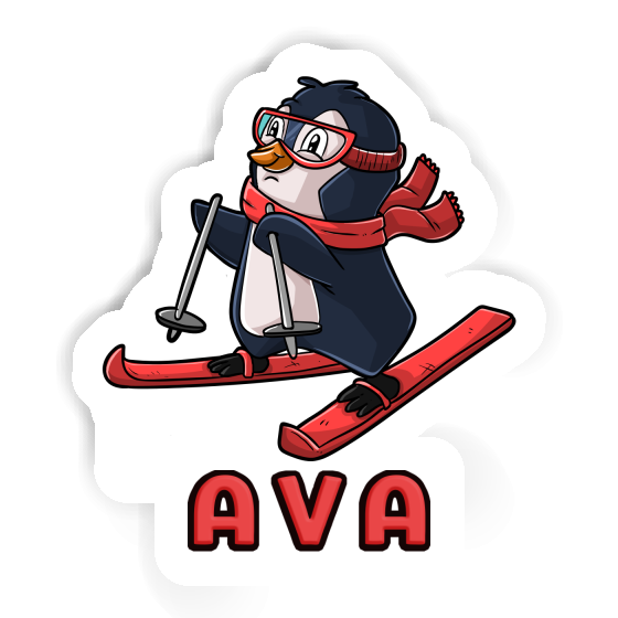 Ava Autocollant Skieuse Notebook Ava Autocollant Skieuse Gift package Image
