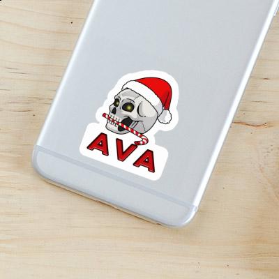 Sticker Ava Totenkopf Laptop Image