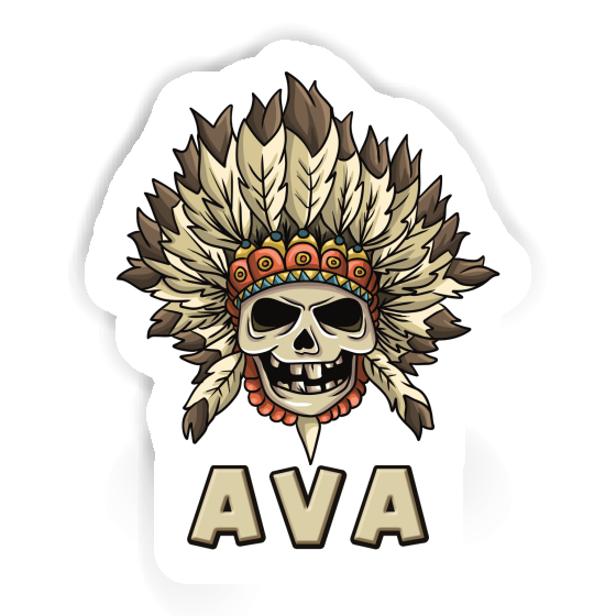 Aufkleber Kinder Totenkopf Ava Gift package Image