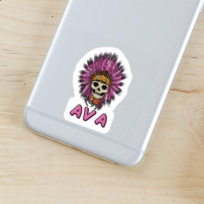 Ava Aufkleber Frauen Totenkopf Gift package Image