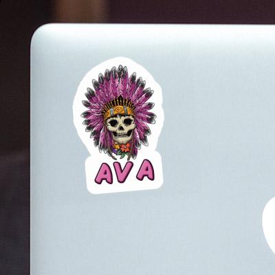 Ava Aufkleber Frauen Totenkopf Laptop Image