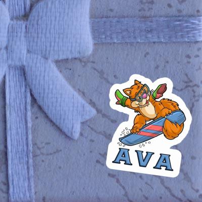 Autocollant Snowboardeuse Ava Notebook Image