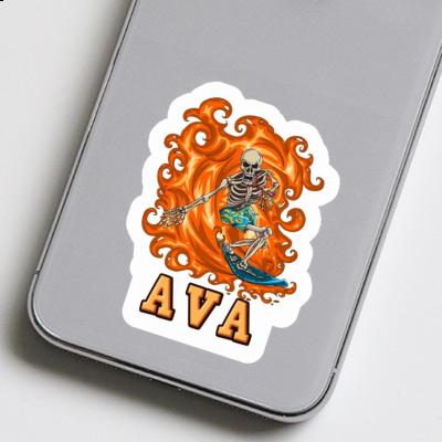 Surfer Autocollant Ava Notebook Image