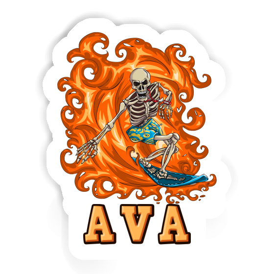 Surfer Autocollant Ava Laptop Image
