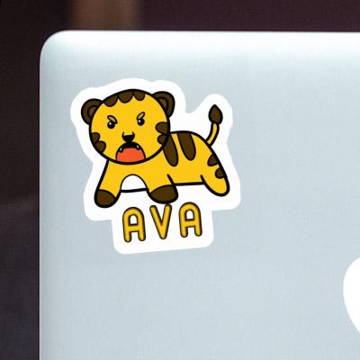 Ava Autocollant Tigre Laptop Image