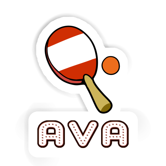 Ava Autocollant Raquette de ping-pong Notebook Ava Autocollant Raquette de ping-pong Notebook Image