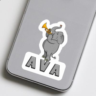 Ava Aufkleber Elefant Notebook Image
