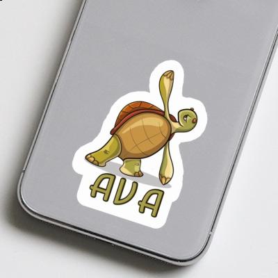 Sticker Ava Yoga Turtle Notebook Image