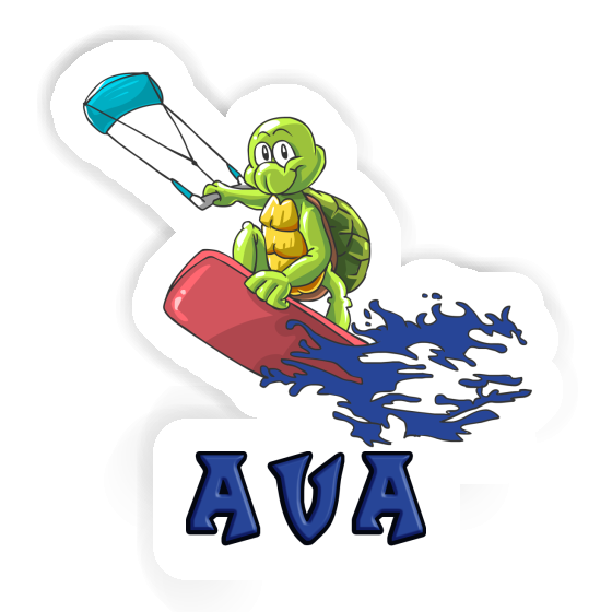 Ava Autocollant Kitesurfeur Image