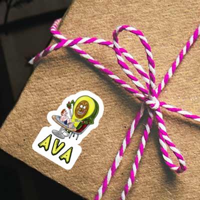 Sticker Avocado Ava Notebook Sticker Avocado Ava Gift package Image