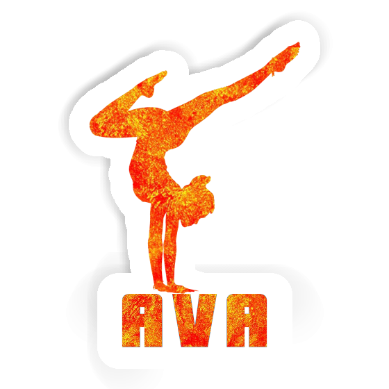 Ava Sticker Yoga Woman Ava Sticker Yoga Woman Image