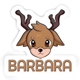 Cerf Autocollant Barbara Image