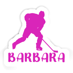 Barbara Sticker Hockey Player Image