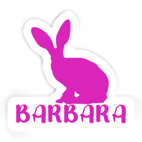 Aufkleber Hase Barbara Image