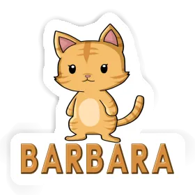 Chat Autocollant Barbara Image