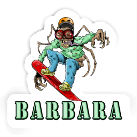 Barbara Sticker Snowboarder Image