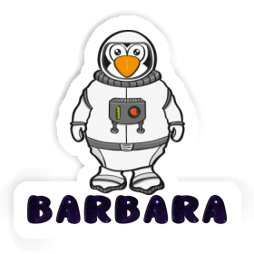 Astronaut Sticker Barbara Image