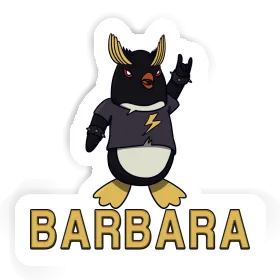 Rocking Penguin Sticker Barbara Image