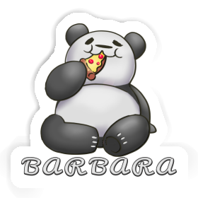 Autocollant Pizza-Panda Barbara Image