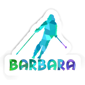 Sticker Skier Barbara Image