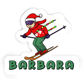 Sticker Skier Barbara Image