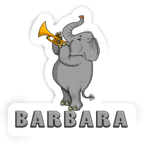 Sticker Elephant Barbara Image