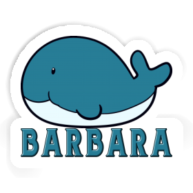 Sticker Barbara Whale Image