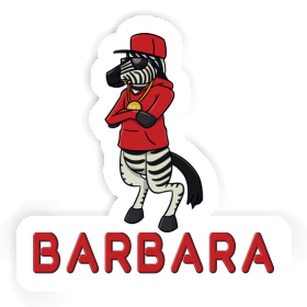 Barbara Aufkleber Zebra Image