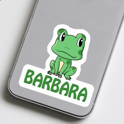 Frosch Aufkleber Barbara Laptop Image