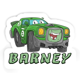 Sticker Race car Barney Image