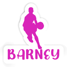 Sticker Barney Basketball Player Image