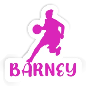 Basketball Player Sticker Barney Image